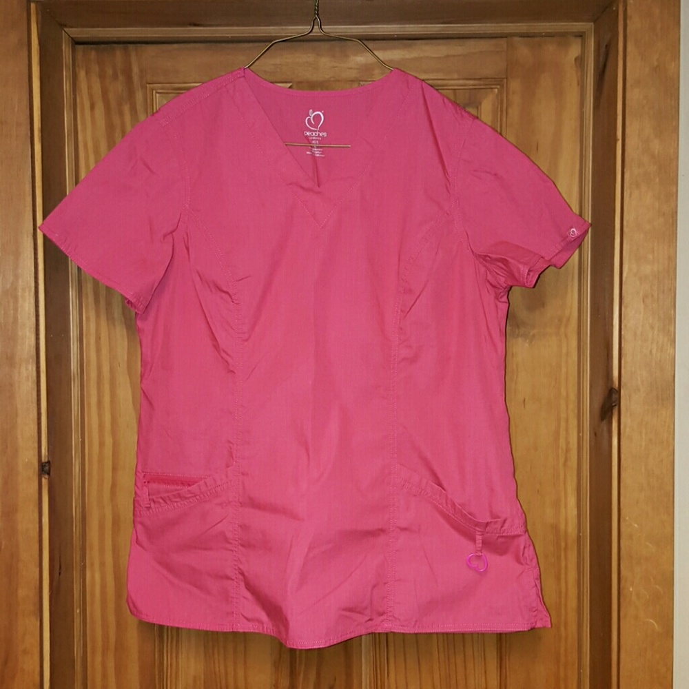 Peaches scrub top